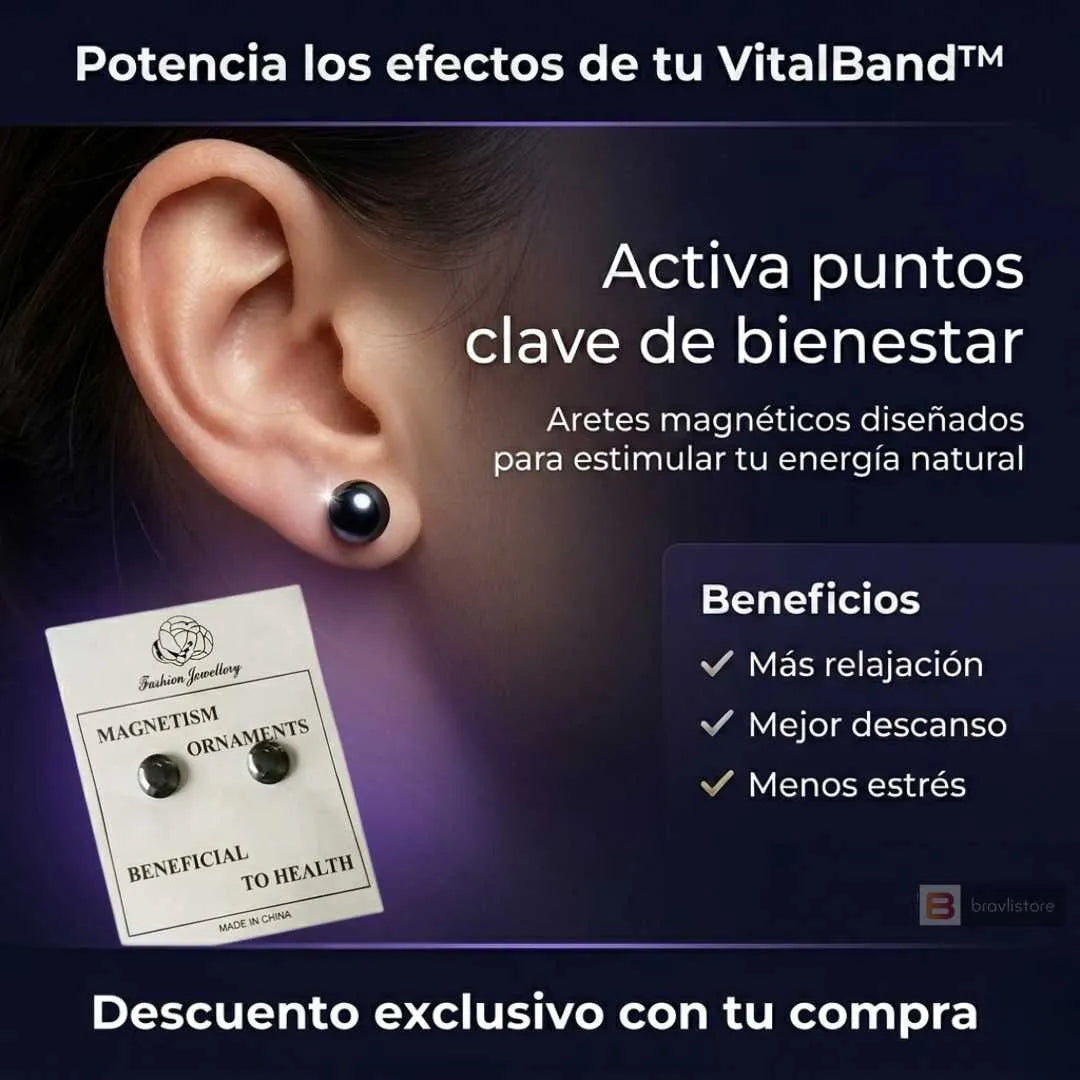 Aretes magnéticos de Bienestar