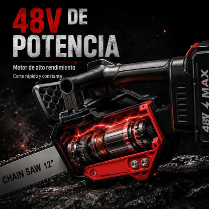 Motosierra Eléctrica Recargable 12 Pulgadas
