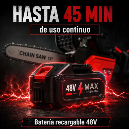 Motosierra Eléctrica Recargable 12 Pulgadas