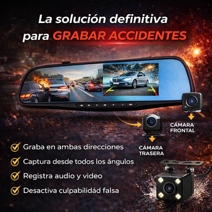 Espejo Retrovisor Con DVR