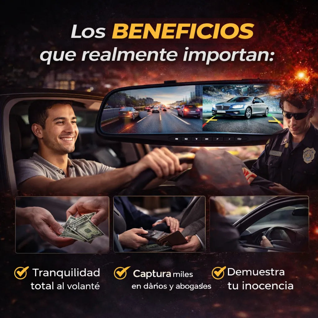 Espejo Retrovisor Con DVR