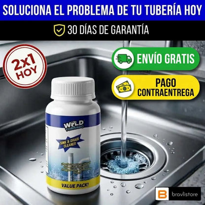 Wild Tornado - Destapa cualquier tubería en minutos.